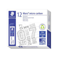Produktbild för Reservstift STAEDTLER 0,7mm 2H 12/fp