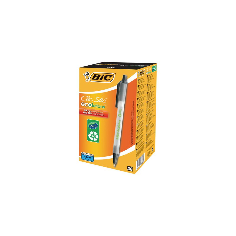 Produktbild för Kulpenna BIC ECOlutions Clic Stic 1,0 sv