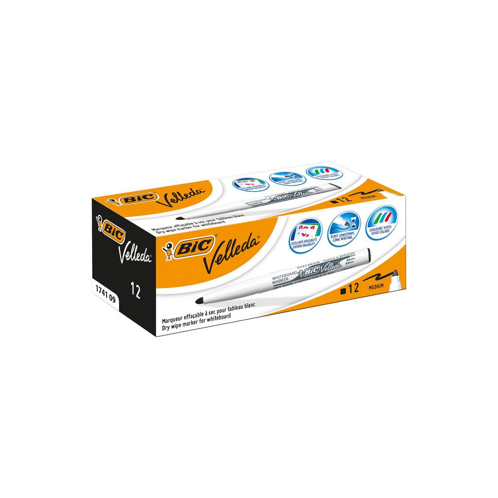 Produktbild för Whiteboardpenna BIC Velleda 1741 svart