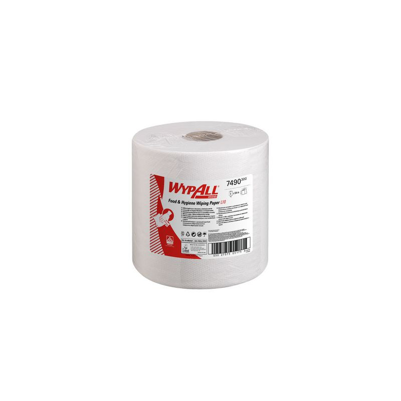 Produktbild för Torkrulle WYPALL® L10 1-lag vit 228m/rl