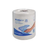 Produktbild för Torkrulle WYPALL L10 1-lag vit 228m/rl