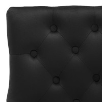 Produktbild för Matstol svart sammet