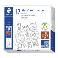 Produktbild för Reservstift STAEDTLER 0,5mm 2H 12/fp