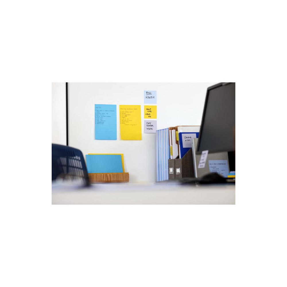 Produktbild för Notes POST-IT SS linj.102x152mm gul