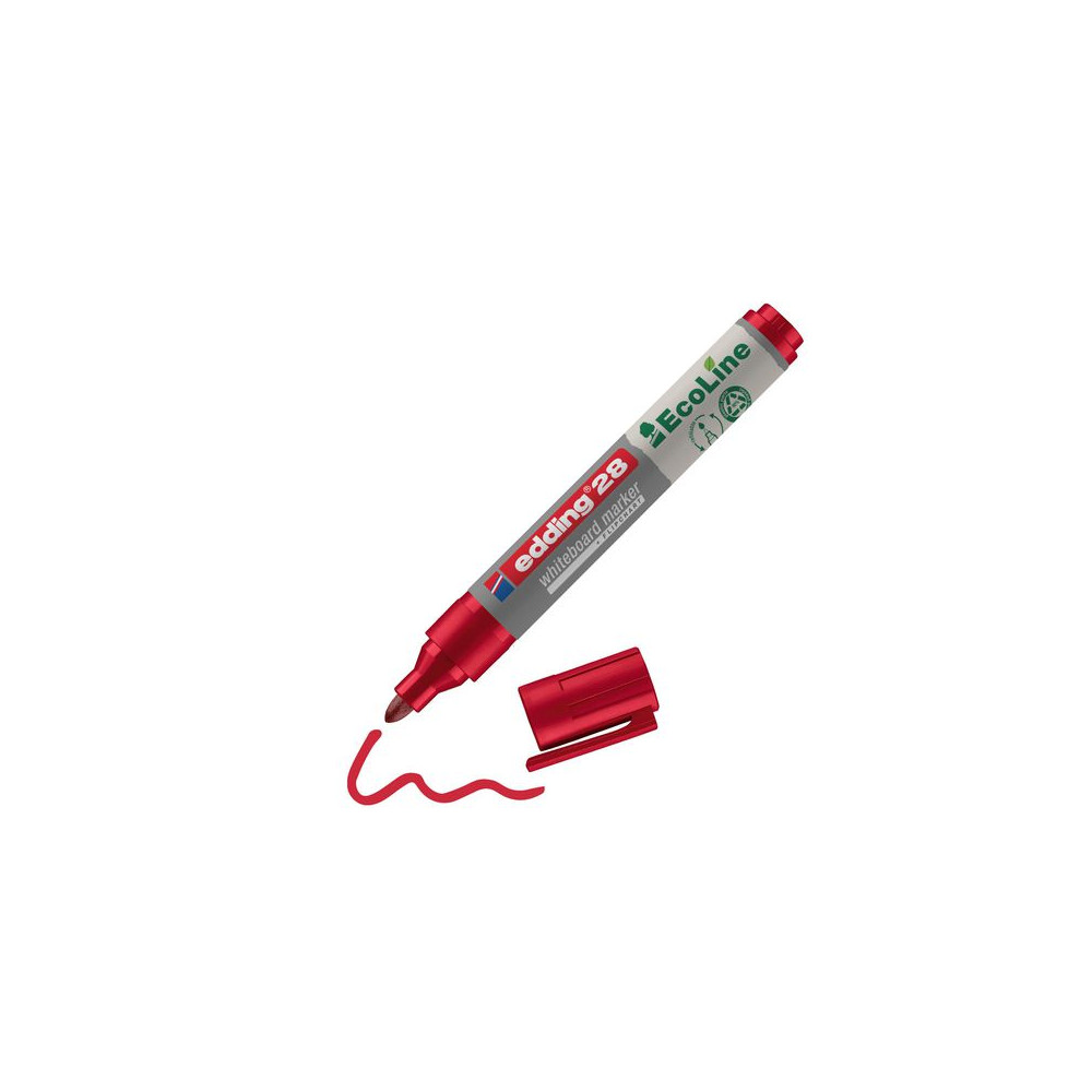 Produktbild för Whiteboardpenna EDDING Eco 28 röd