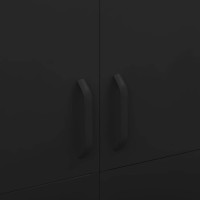 Produktbild för Garderob 90x50x180 cm svart stål