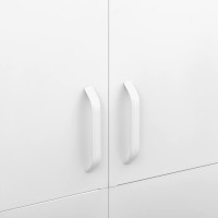 Produktbild för Garderob 90x50x180 cm vit stål