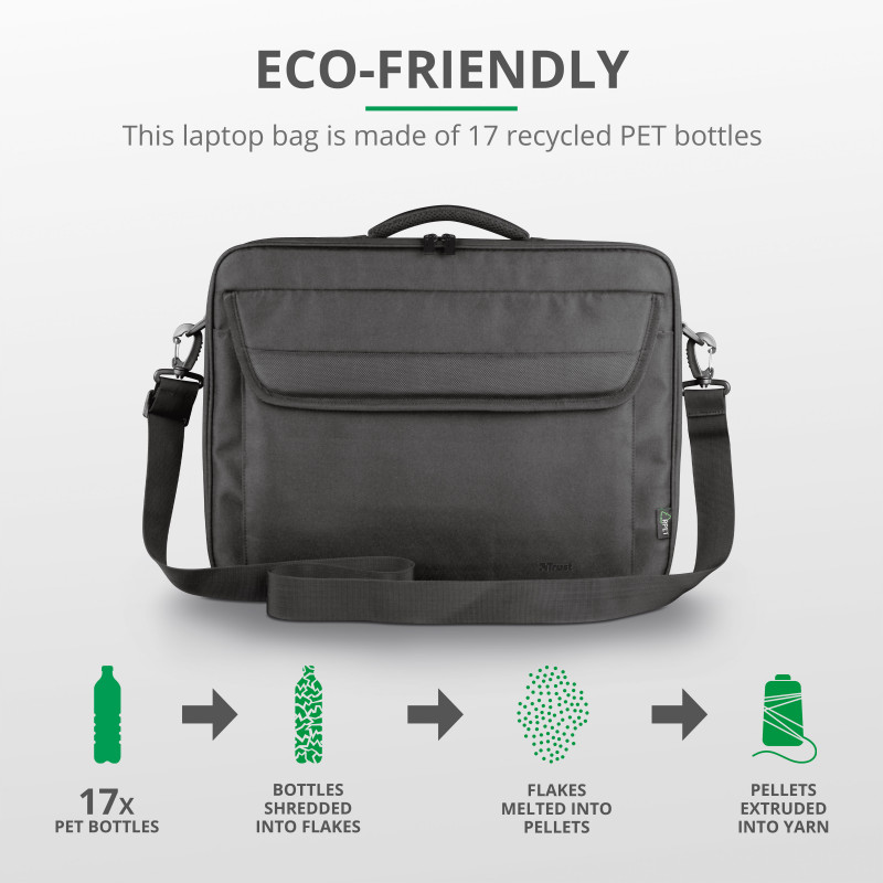 Produktbild för Atlanta Laptopväska 15,6 Eco-friendly Svart