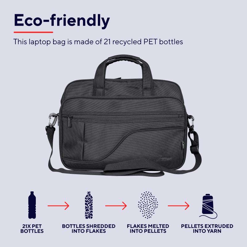Produktbild för Sydney Laptopväska 16 Eco-friendly Svart
