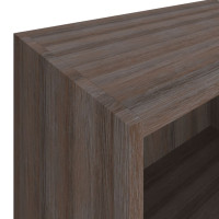 Produktbild för Bokhylla konstruerat trä 60x31x78 cm grå sonoma-ek