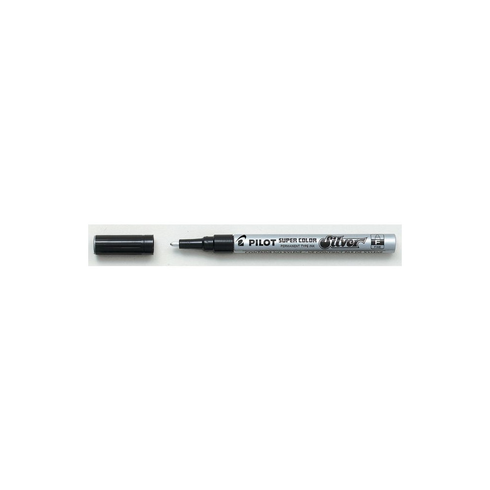 Produktbild för Märkpenna PILOT Super Color F silver