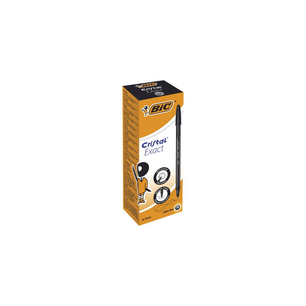 Produktbild för Kulpenna BIC Cristal 0,7 svart