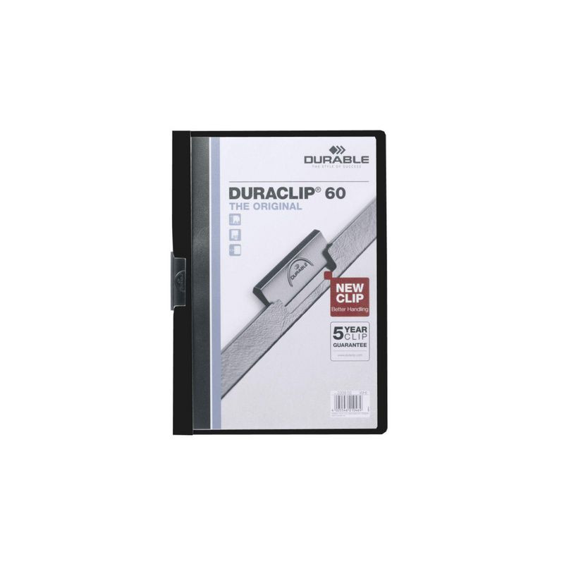 Produktbild för Klämmapp Duraclip 2200 A4 3mm svart