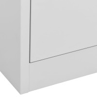 Miniatyr av produktbild för Dokumentskåp ljusgrå 90x46x72,5 cm stål