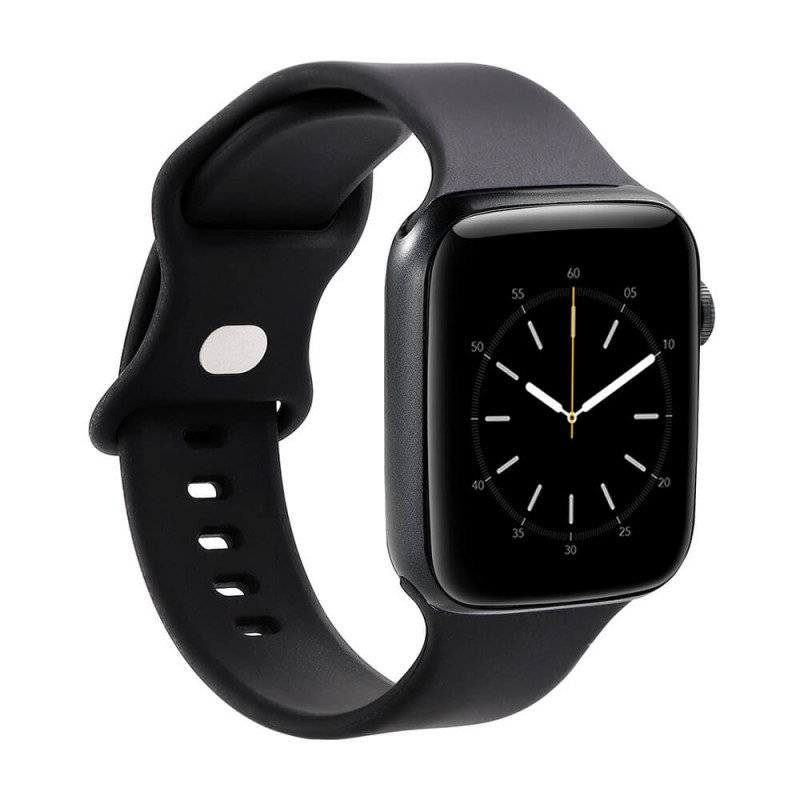 Produktbild för Watchband Silicone BLACK Apple Watch 38/40/41