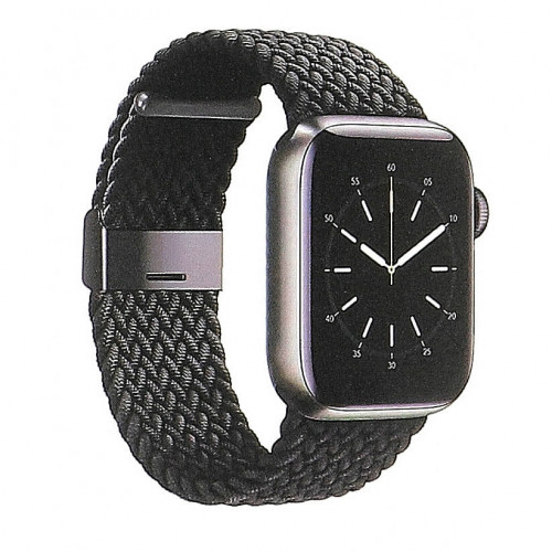 GEAR Klockarmband Flätat SVART Apple Watch 38/40/41mm