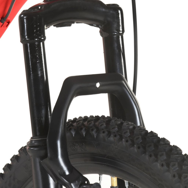 Produktbild för Mountainbike 21 växlar 27,5 tums däck 42 cm röd