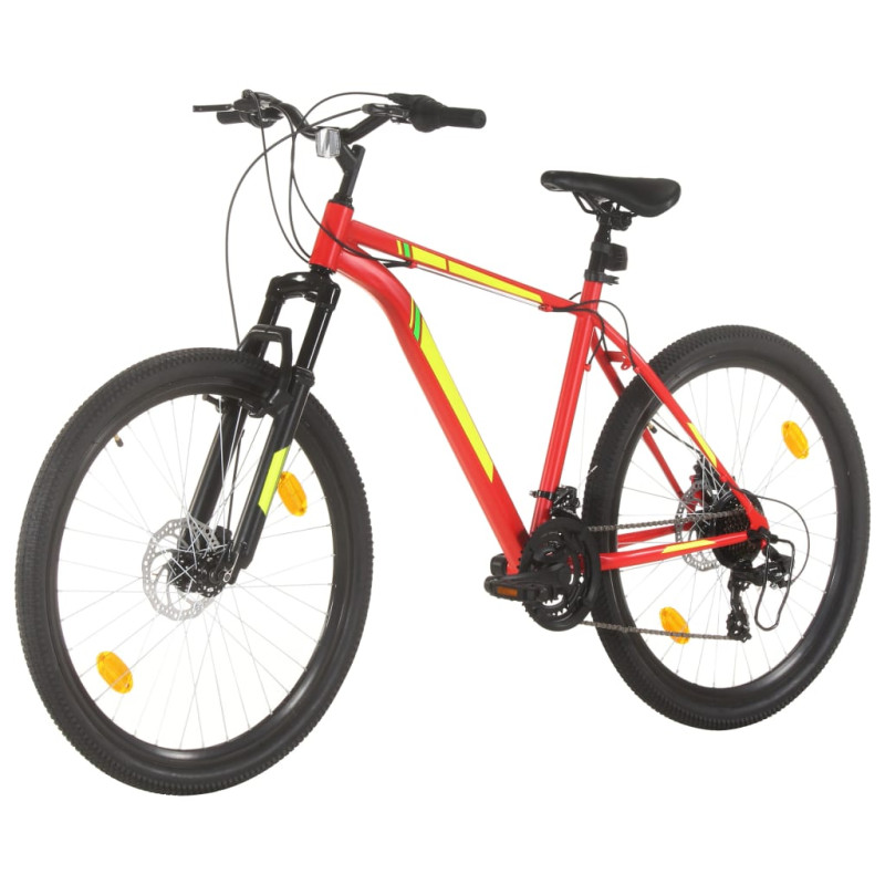 Produktbild för Mountainbike 21 växlar 27,5 tums däck 50 cm röd