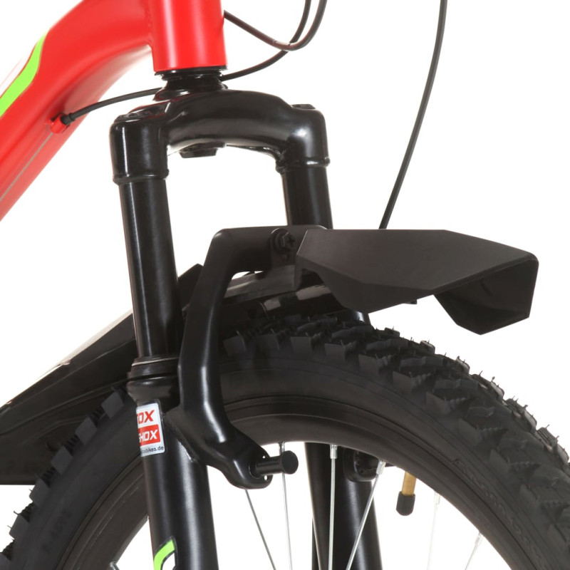 Produktbild för Mountainbike 21 växlar 26-tums däck 36 cm röd