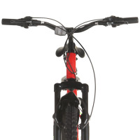 Miniatyr av produktbild för Mountainbike 21 växlar 26-tums däck 36 cm röd