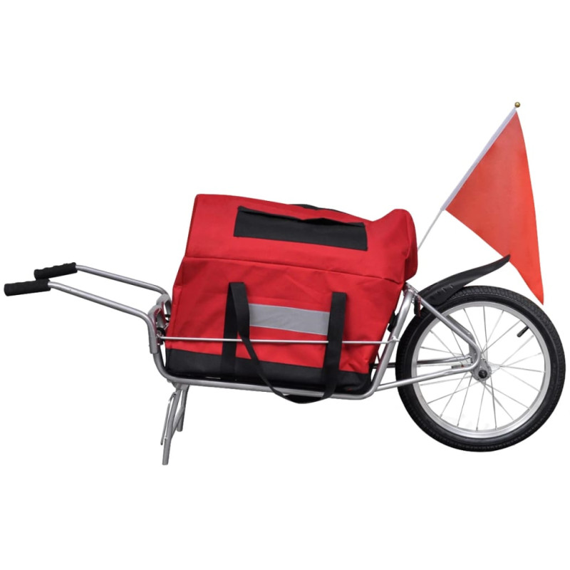 Produktbild för Cykelsläp ett hjul med förvaringsväska