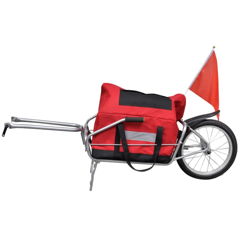 Produktbild för Cykelsläp ett hjul med förvaringsväska