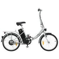 Miniatyr av produktbild för Ihopfällbar elektrisk cykel med litium-jon batteri och aluminium legering
