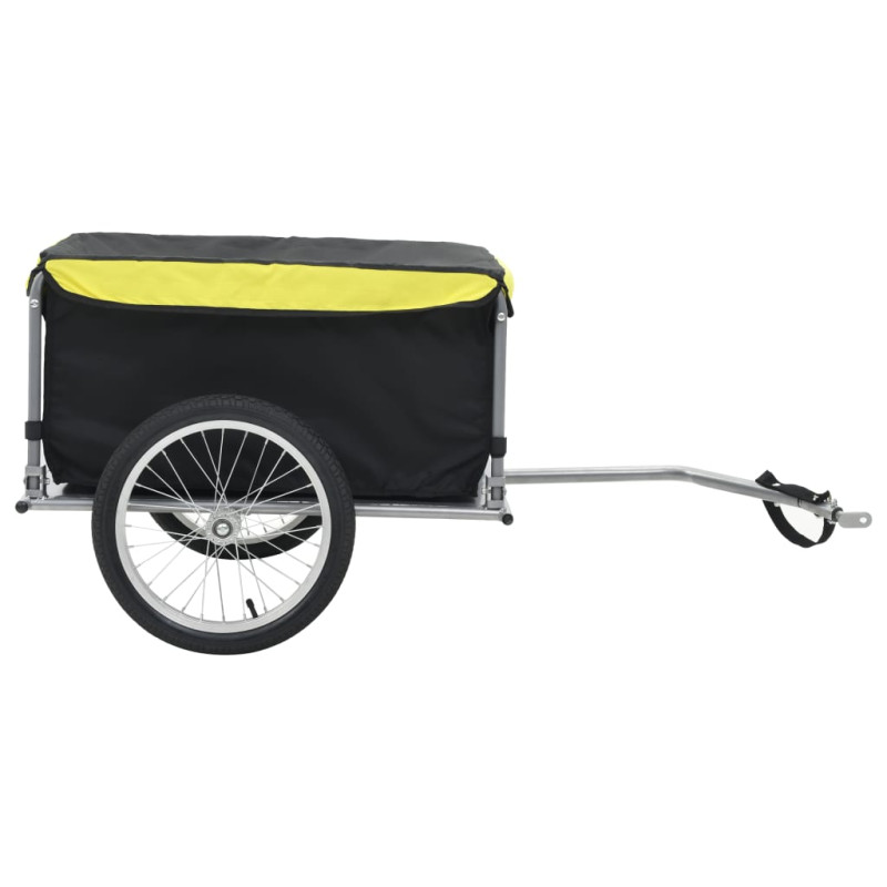Produktbild för Cykelsläp svart och gul 65 kg