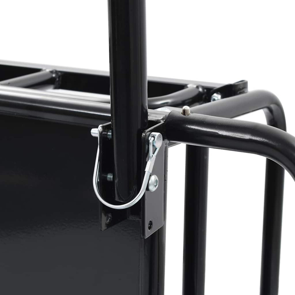 Produktbild för Cykelvagn 130x73x48,5 cm stål svart