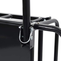 Produktbild för Cykelvagn 130x73x48,5 cm stål svart