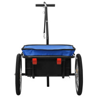 Miniatyr av produktbild för Cykelvagn/handkärra 155x60x83 cm stål blå