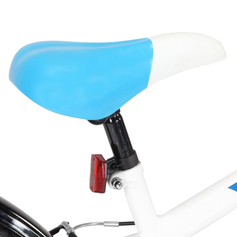 Produktbild för Barncykel 24 tum blå och vit