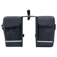 Miniatyr av produktbild för Dubbel cykelväska till pakethållare vattentät 35 L svart
