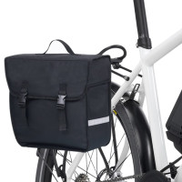 Miniatyr av produktbild för Singel cykelväska till pakethållare vattentät 21 L svart