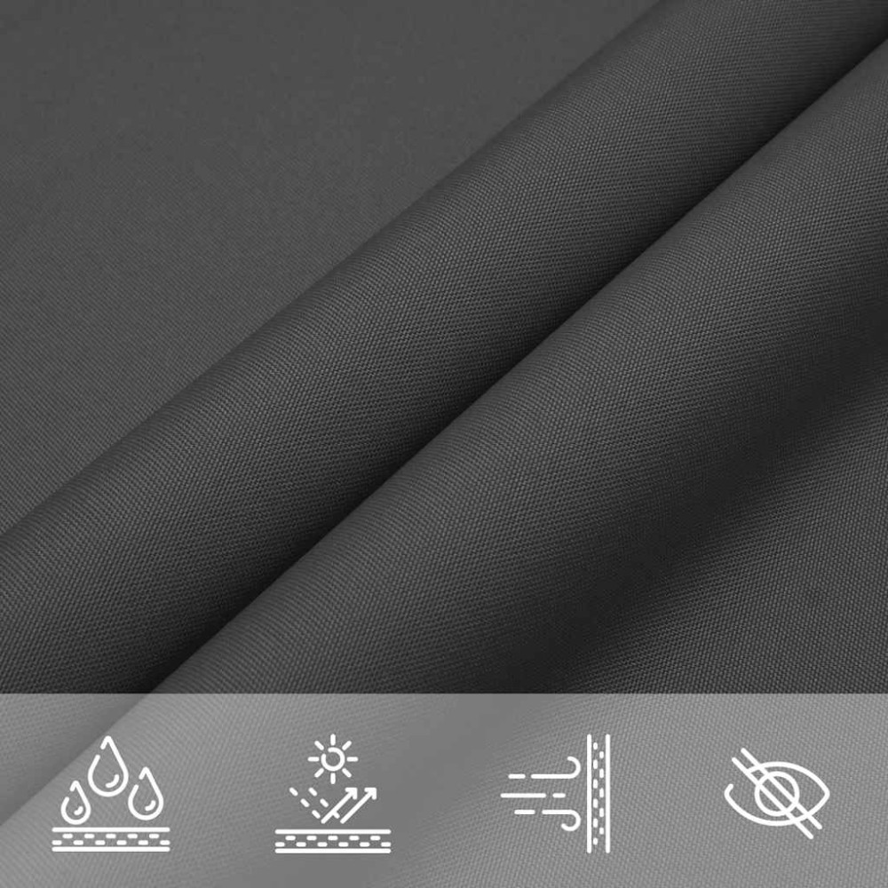 Produktbild för Solsegel oxfordtyg rektangulärt 2x4,5 m antracit