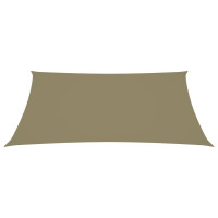 Produktbild för Solsegel oxfordtyg rektangulärt 2,5x3,5 m beige