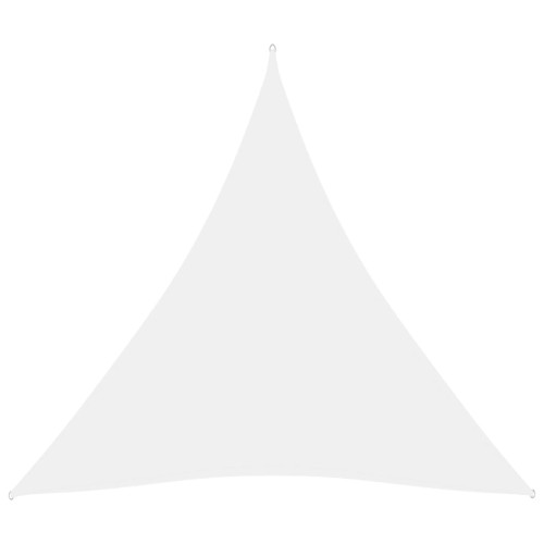 vidaXL Solsegel oxfordtyg trekantigt 5x5x5 m vit