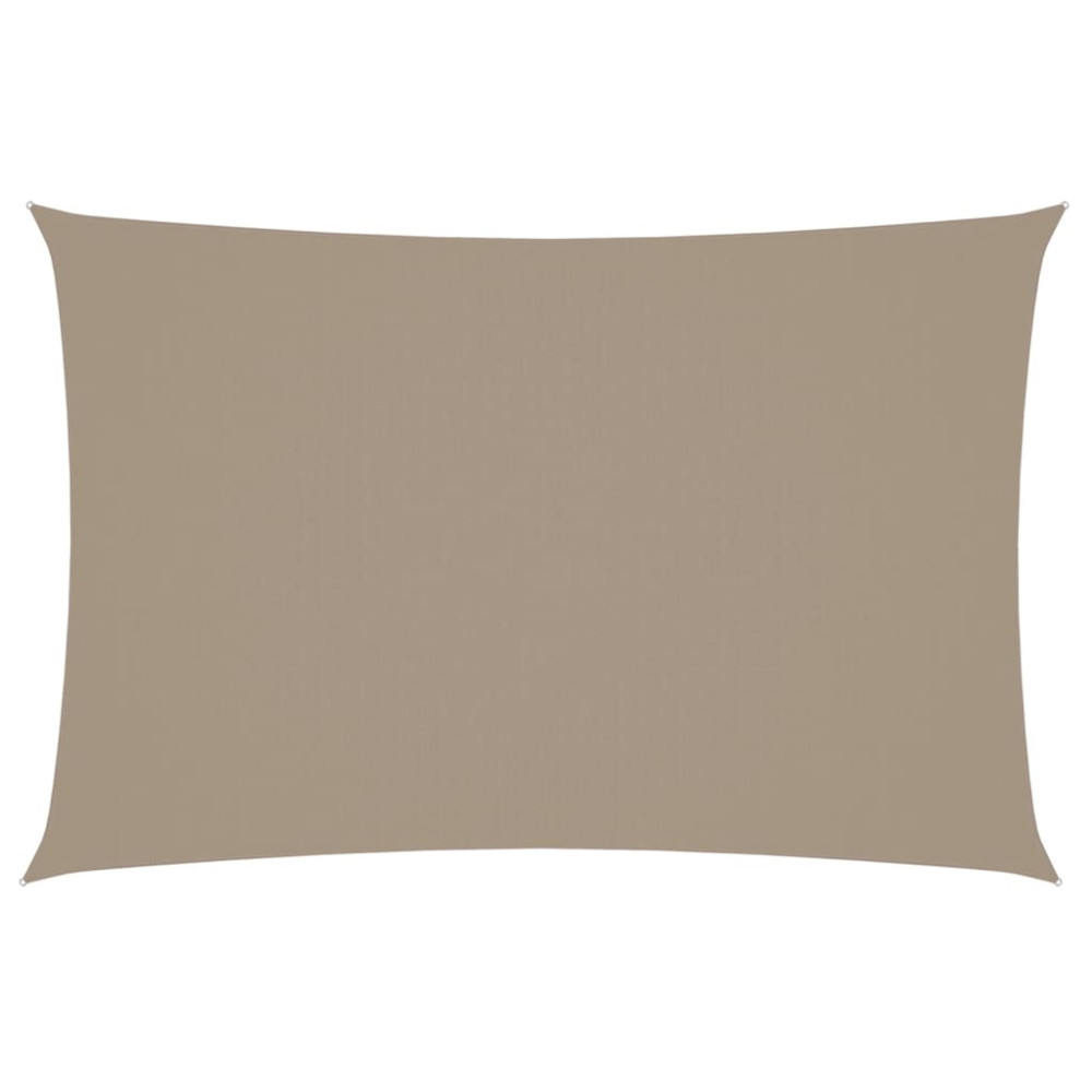 Produktbild för Solsegel oxfordtyg rektangulärt 2x4 m taupe
