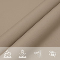Produktbild för Solsegel oxfordtyg rektangulärt 2x4,5 m taupe