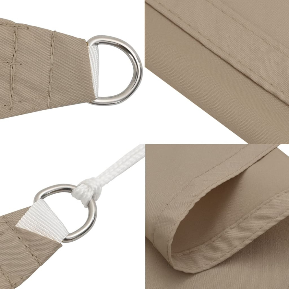 Produktbild för Solsegel oxfordtyg rektangulärt 2,5x3 m taupe