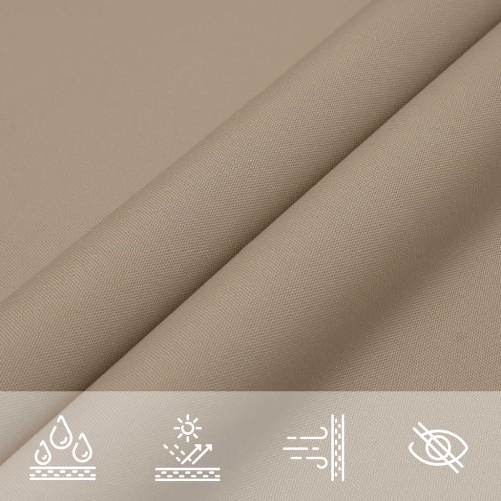 Produktbild för Solsegel oxfordtyg rektangulärt 2,5x3 m taupe