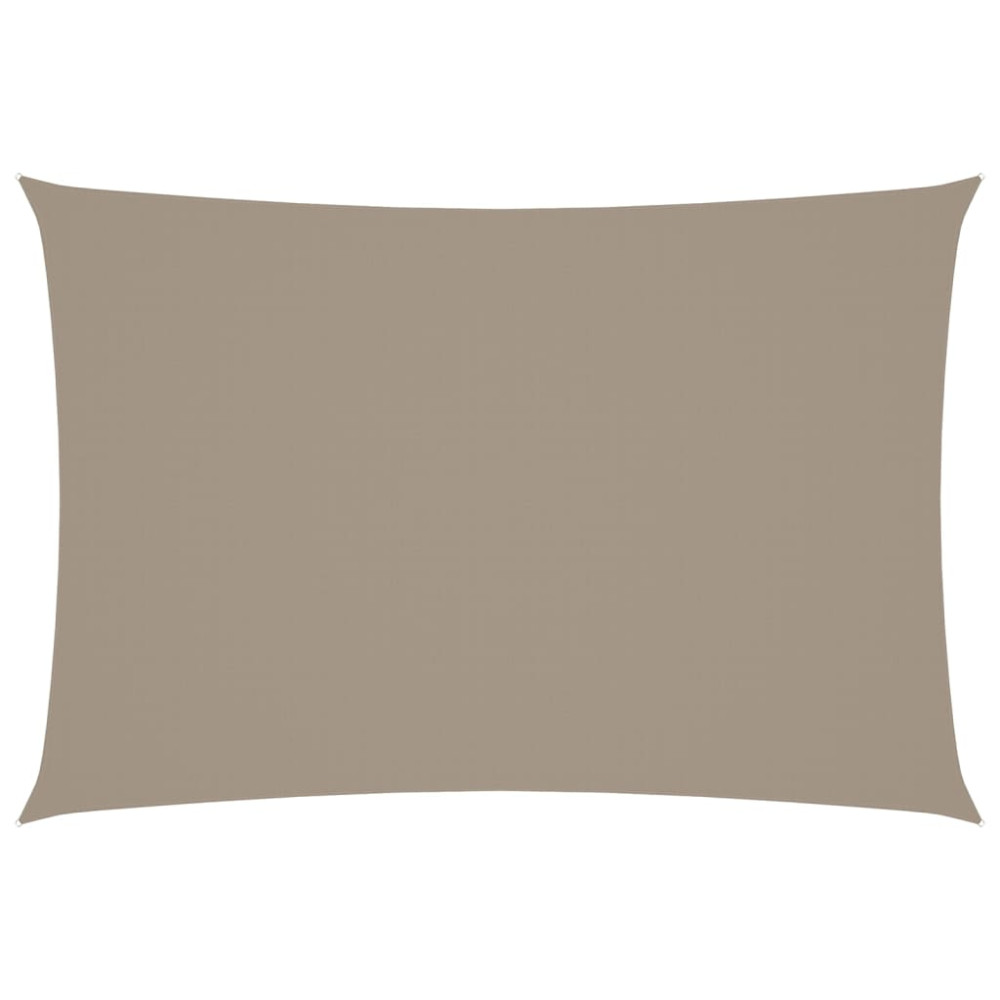 Produktbild för Solsegel oxfordtyg rektangulärt 2,5x4,5 m taupe