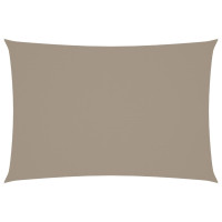 Produktbild för Solsegel oxfordtyg rektangulärt 2,5x4,5 m taupe