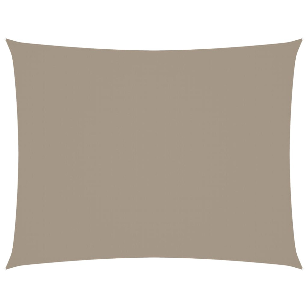 Produktbild för Solsegel oxfordtyg rektangulärt 3x4 m taupe