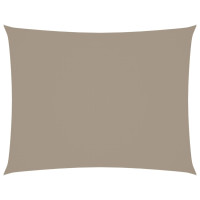 Produktbild för Solsegel oxfordtyg rektangulärt 3x4 m taupe