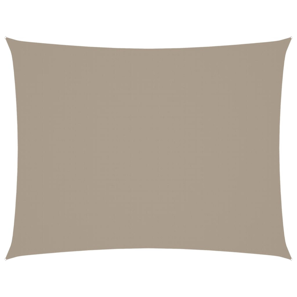 Produktbild för Solsegel oxfordtyg rektangulärt 3x4,5 m taupe