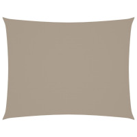 Produktbild för Solsegel oxfordtyg rektangulärt 3x4,5 m taupe