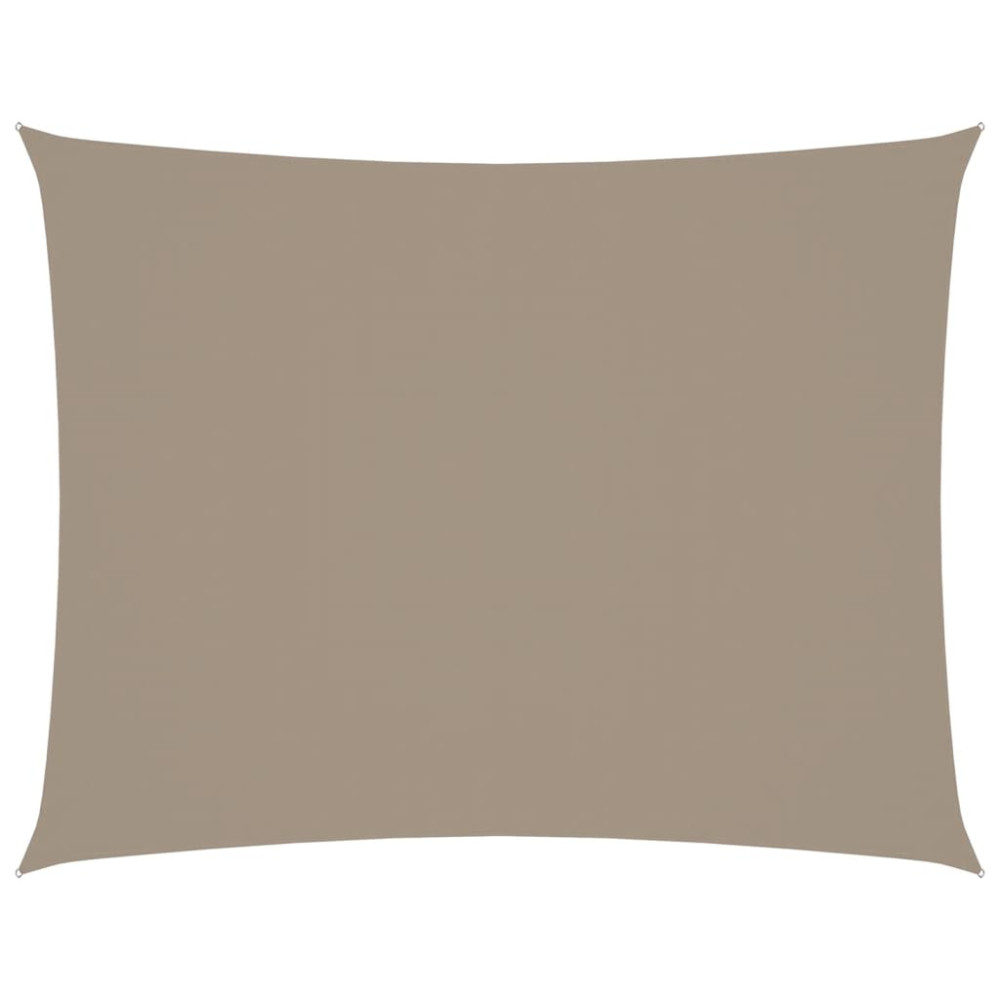 Produktbild för Solsegel oxfordtyg rektangulärt 3,5x4,5 m taupe