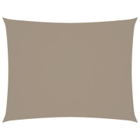 Produktbild för Solsegel oxfordtyg rektangulärt 3,5x4,5 m taupe