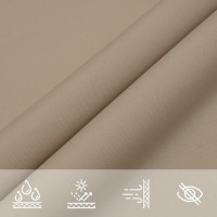 Produktbild för Solsegel oxfordtyg rektangulärt 3,5x4,5 m taupe